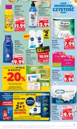 Gazetka promocyjna Kaufland - Gazetka tygodnia - Gazetka - ważna od 21.06 do 21.06.2023 - strona 45 - produkty: Nivea Men, Gin, Gra, Yope, Papier, Dezodorant, Balsam do ciała, Perfecta, Papier toaletowy, Mleczko, Ręcznik, Carefree, Mydło, Ręczniki papierowe, Wkładki, Waga, Nivea