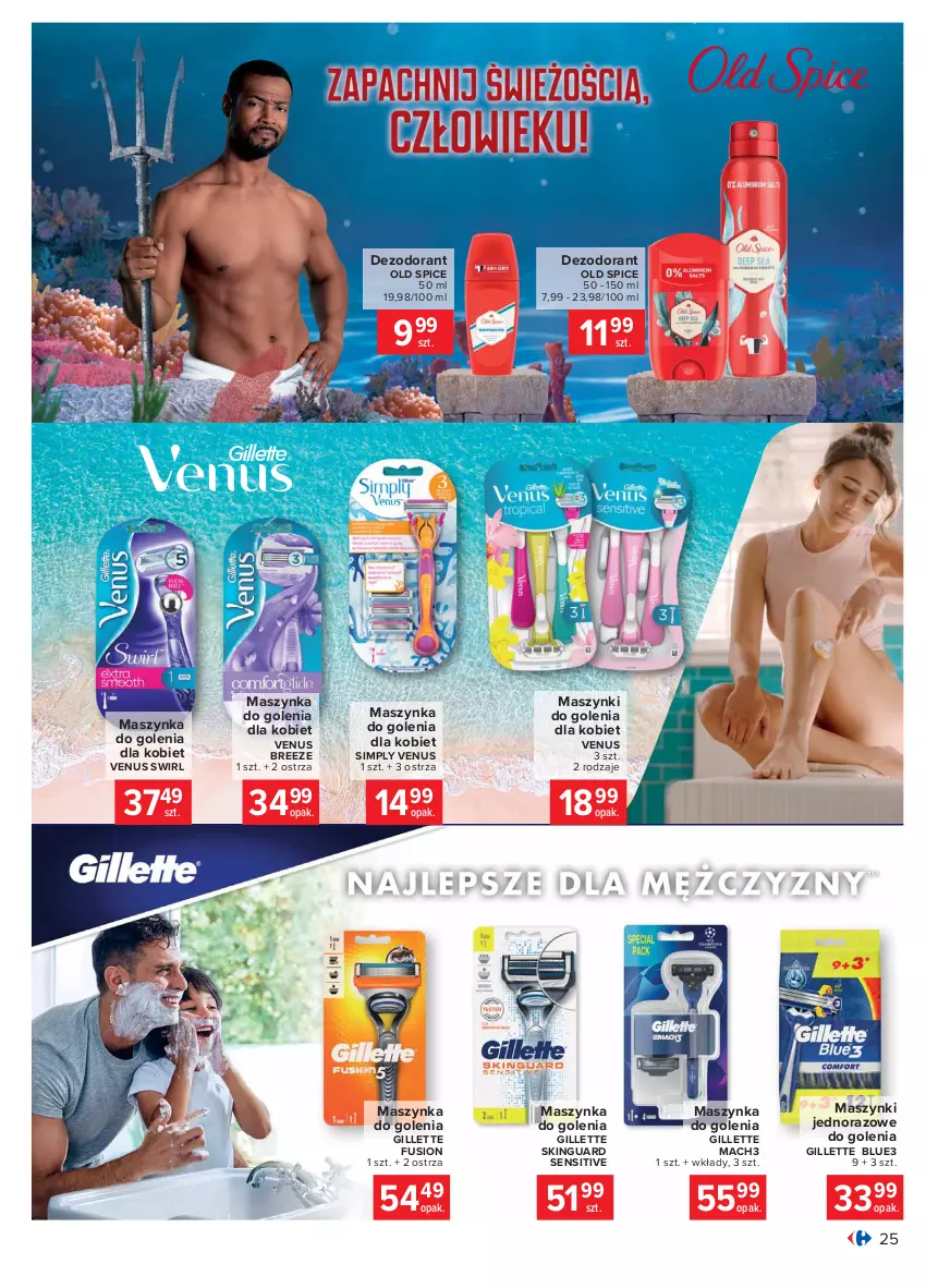 Gazetka promocyjna Carrefour - Gazetka Carrefour - ważna 15.02 do 27.02.2021 - strona 25 - produkty: Dezodorant, Fusion, Gillette, Mach3, Maszynka, Maszynka do golenia, Old Spice, Szynka, Venus