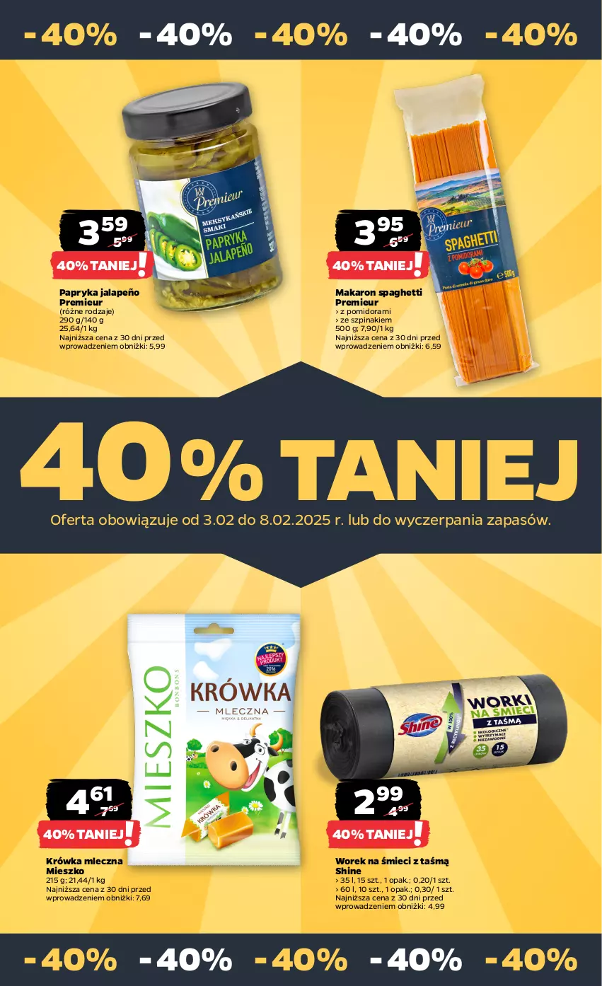 Gazetka promocyjna Netto - Od Poniedziałku - ważna 03.02 do 08.02.2025 - strona 24 - produkty: Makaron, Papryka, Papryka jalapeño, Spaghetti, Szpinak