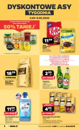 Gazetka promocyjna Netto - Od Poniedziałku - Gazetka - ważna od 08.02 do 08.02.2025 - strona 2 - produkty: Piwa, Piwo, Por, Gra, Kawa mielona, Kawa, Perła, Płyn do płukania, Danio, Mocca Fix Gold, Woseba, Lenor, Nestlé