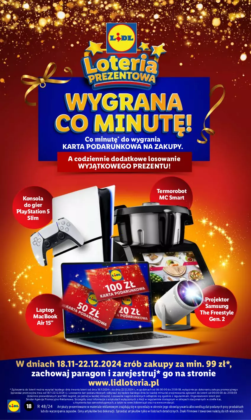 Gazetka promocyjna Lidl - GAZETKA - ważna 28.11 do 30.11.2024 - strona 18 - produkty: Gra, Konsola, Mola, PlayStation, PlayStation 5, Robot, Samsung, Top