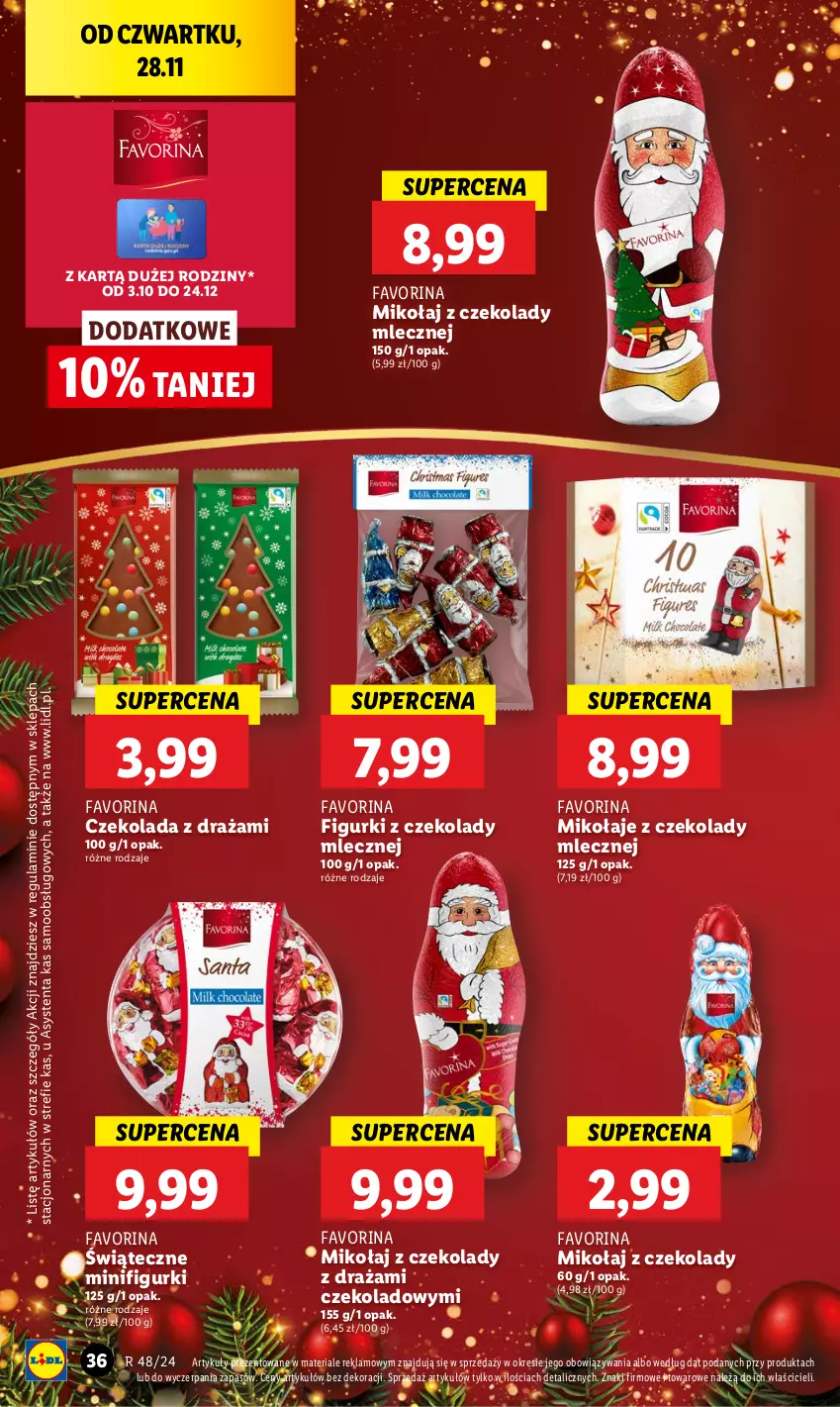 Gazetka promocyjna Lidl - GAZETKA - ważna 28.11 do 30.11.2024 - strona 36 - produkty: Czekolada, Fa