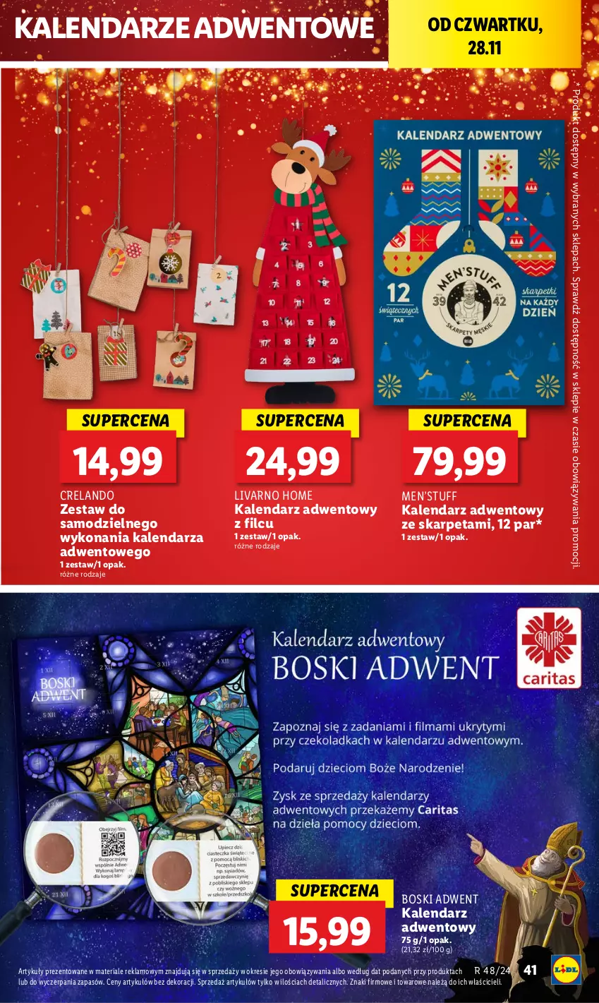 Gazetka promocyjna Lidl - GAZETKA - ważna 28.11 do 30.11.2024 - strona 41 - produkty: Ivar, Kalendarz, Kalendarz adwentowy, Karp