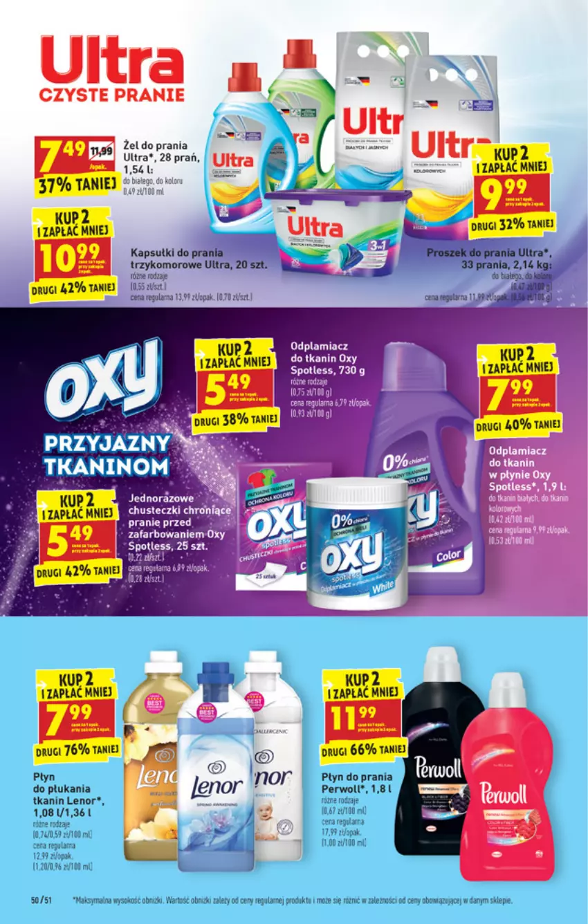 Gazetka promocyjna Biedronka - W tym tygodniu PN - ważna 10.05 do 15.05.2021 - strona 50 - produkty: Fa, Kapsułki do prania, Lenor, LG, Odplamiacz, Perwoll, Płyn do płukania, Płyn do prania, Proszek do prania