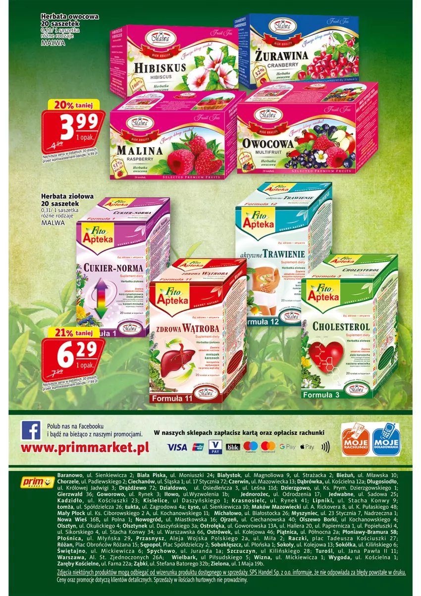 Gazetka promocyjna Prim Market - ważna 08.01 do 14.01.2026 - strona 16 - produkty: Fa, Herbata, Jednorożec, Kisiel, Koc, Mysz, Ogród, Olej, Papier, Piątnica, Róża, Sok, Sokół, Stock