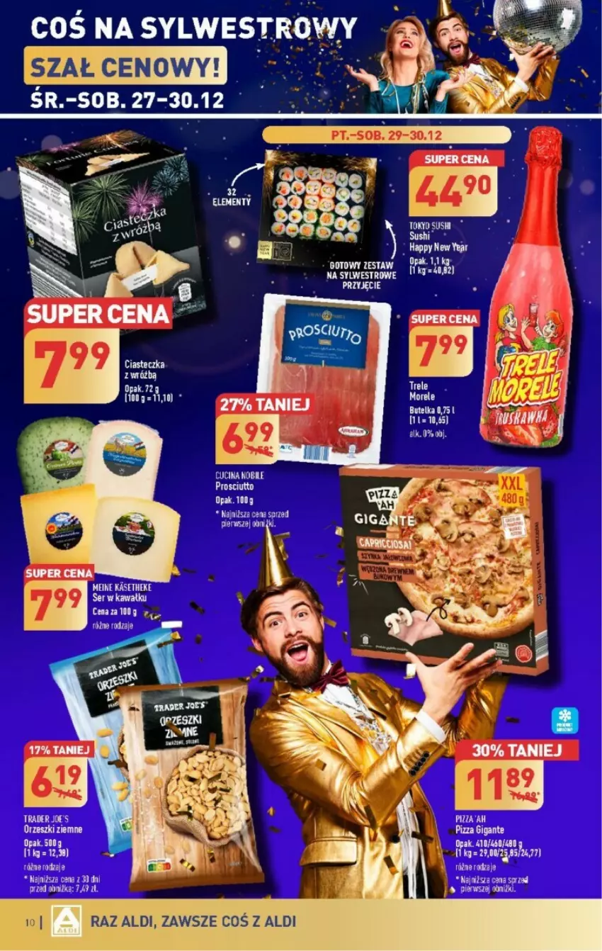 Gazetka promocyjna Aldi - ważna 27.12 do 30.12.2023 - strona 2 - produkty: Kawa, Orzeszki, Orzeszki ziemne, Pizza, Ser, Sushi