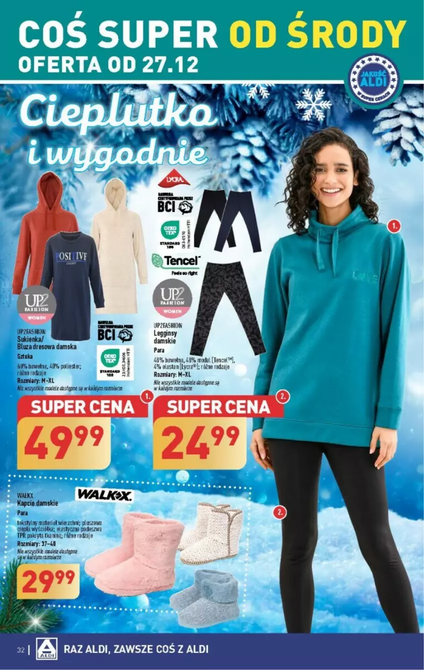 Gazetka promocyjna Aldi - ważna 27.12 do 30.12.2023 - strona 26 - produkty: Fa, Gin, Legginsy, Moda