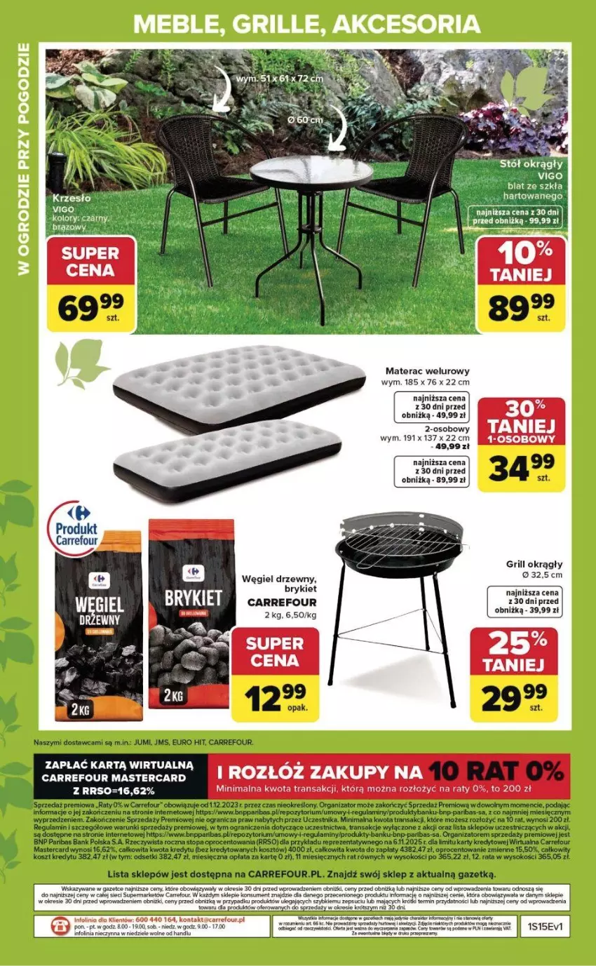 Gazetka promocyjna Carrefour - Gazetka Ogród, gdzie kwitnie życie - ważna 07.04 do 02.05.2026 - strona 4 - produkty: Gra, Grill, Kosz, Materac, Sok, Sos, Tera, Top, Tran, Węgiel drzewny