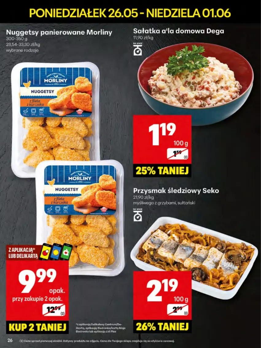 Gazetka promocyjna Delikatesy Centrum - Franczyza DC22 Poniedziałek - ważna 26.05 do 01.06.2025 - strona 26 - produkty: Dega, Rum, Sałat, Sałatka, SEKO