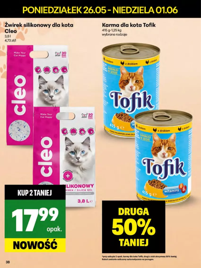 Gazetka promocyjna Delikatesy Centrum - Franczyza DC22 Poniedziałek - ważna 26.05 do 01.06.2025 - strona 38