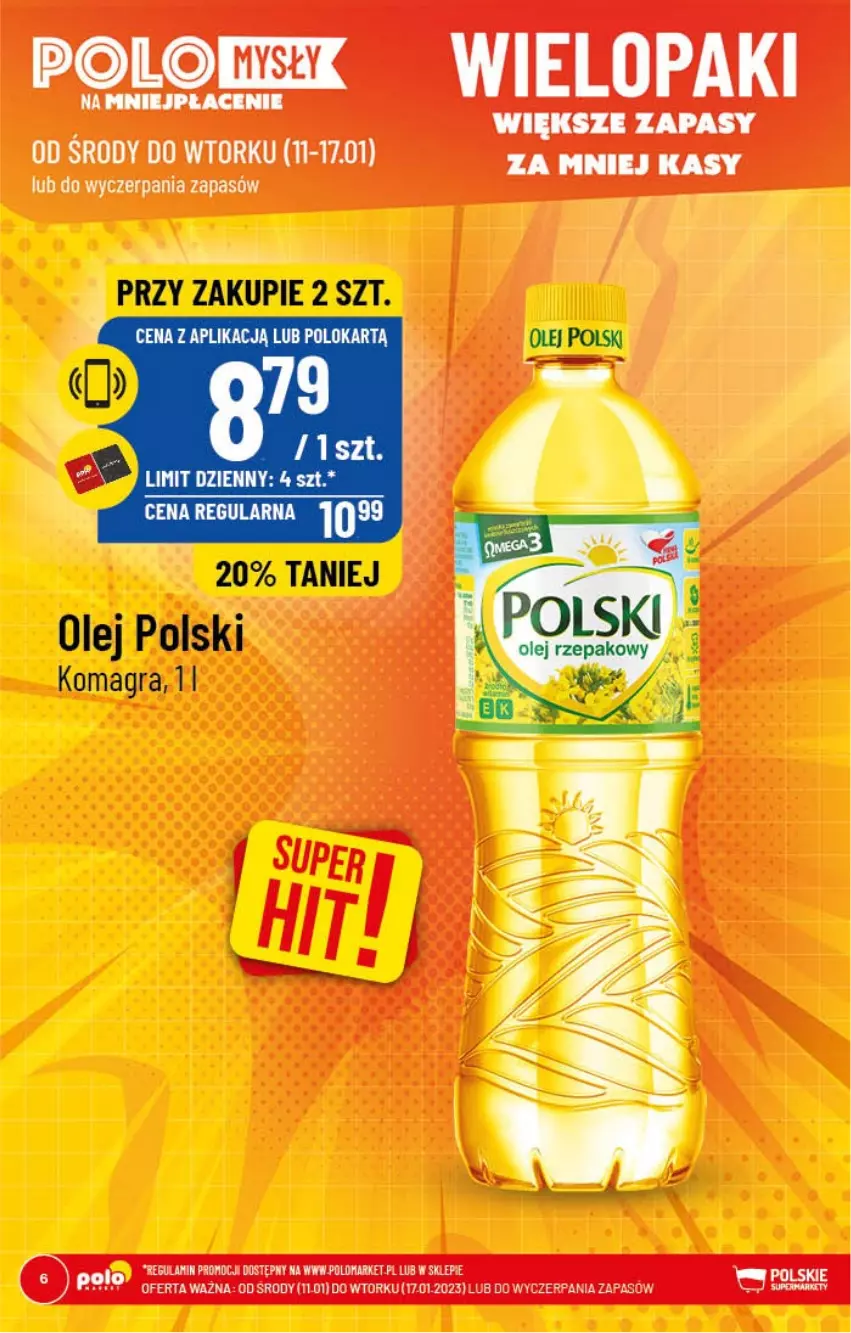 Gazetka promocyjna PoloMarket - Gazetka pomocyjna - ważna 11.01 do 17.01.2022 - strona 6 - produkty: Gra, Olej