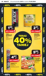 Gazetka promocyjna Netto - Od Poniedziałku - Gazetka - ważna od 11.05 do 11.05.2024 - strona 24 - produkty: Piec, Ser, Napój energetyczny, Kukurydza konserwowa, Tera, Dr. Oetker, Lack, Pizza, Pieczarka, Napój, Magnez, Kukurydza