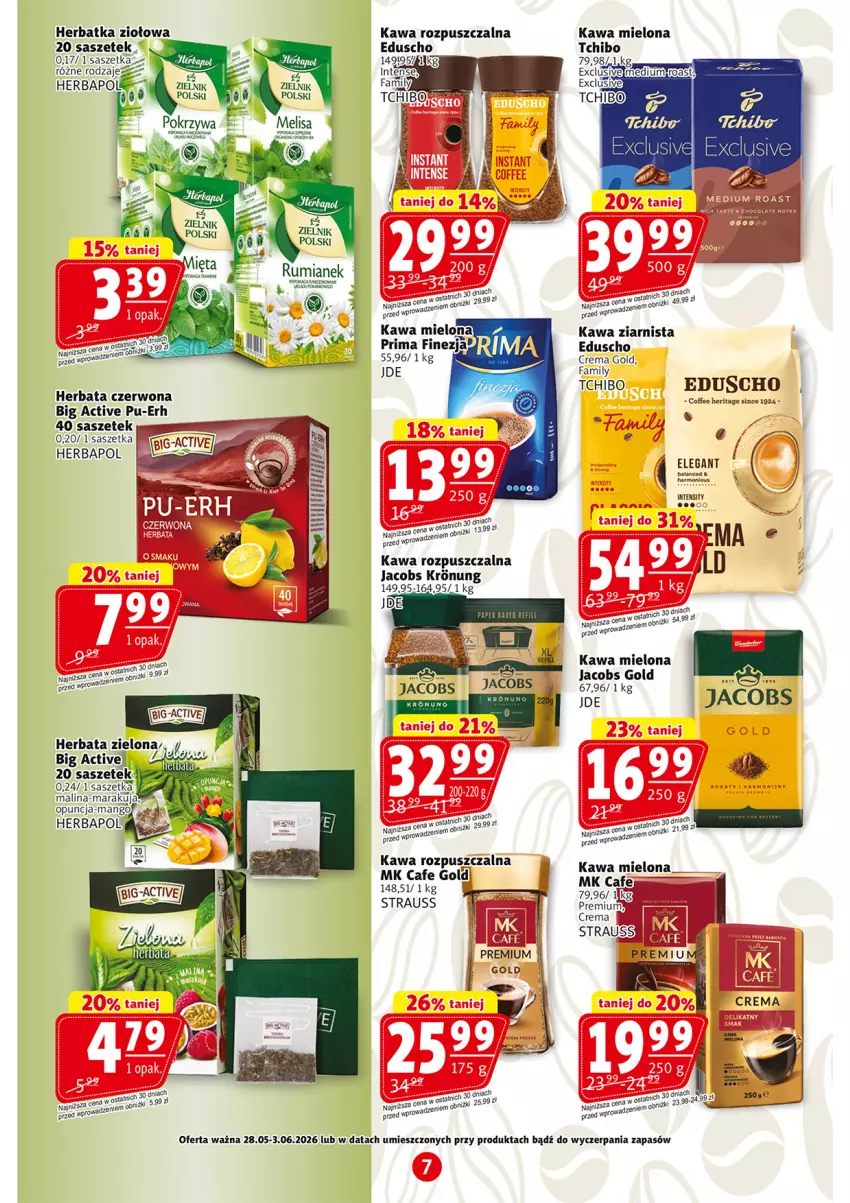 Gazetka promocyjna Prim Market - ważna 28.05 do 04.06.2026 - strona 7 - produkty: Fa, Herbapol, Herbata, Jacobs, Kawa, Kawa mielona, Kawa rozpuszczalna, Kawa ziarnista, Prima, Rum, Tchibo