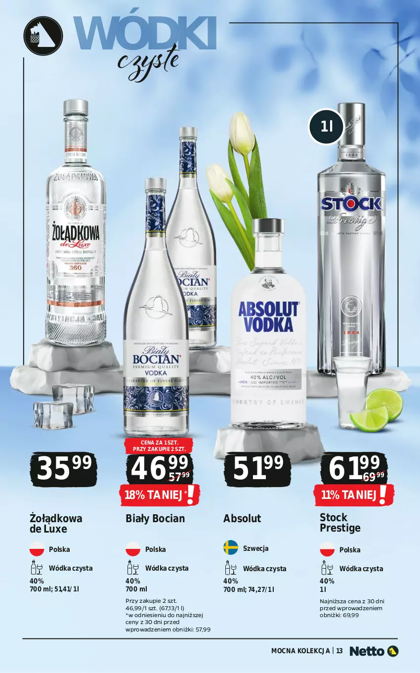 Gazetka promocyjna Netto - Netto_MK_05/25 - ważna 28.04 do 31.05.2025 - strona 13 - produkty: Absolut, Biały Bocian, Stock, Wódka