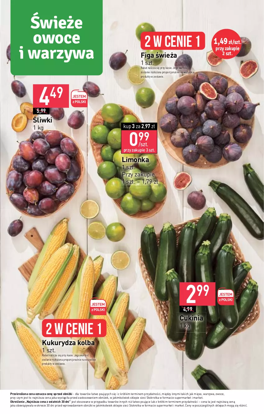 Gazetka promocyjna Stokrotka - Market - ważna 28.09 do 04.10.2023 - strona 7 - produkty: Kukurydza, Limonka, Mięso, Owoce, Por, Warzywa
