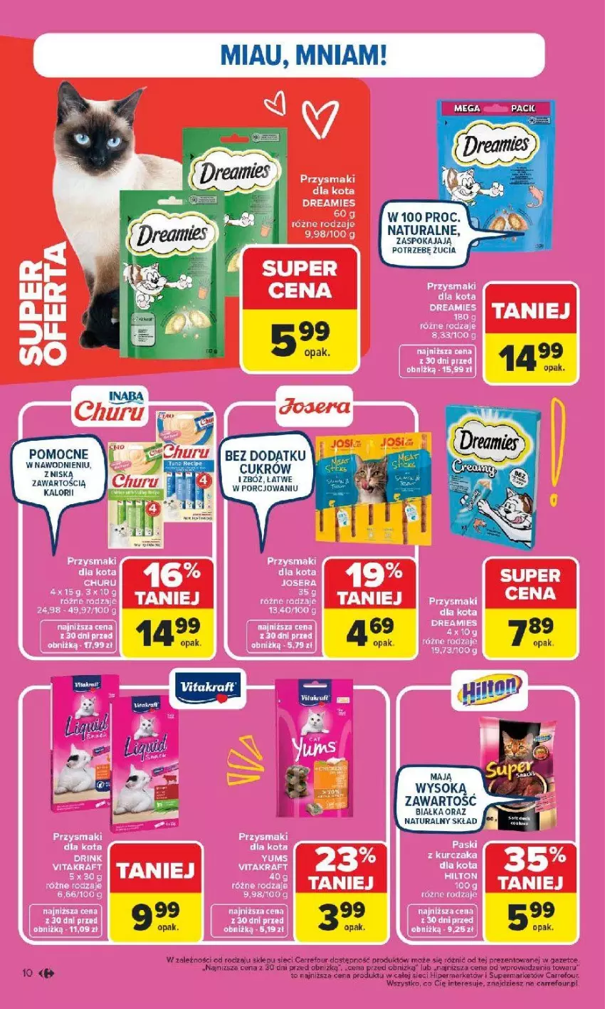 Gazetka promocyjna Carrefour - Gazetka Pies & kot od poniedziałku! - ważna 02.02 do 14.02.2026 - strona 10 - produkty: Fa, LG, Por, Sok