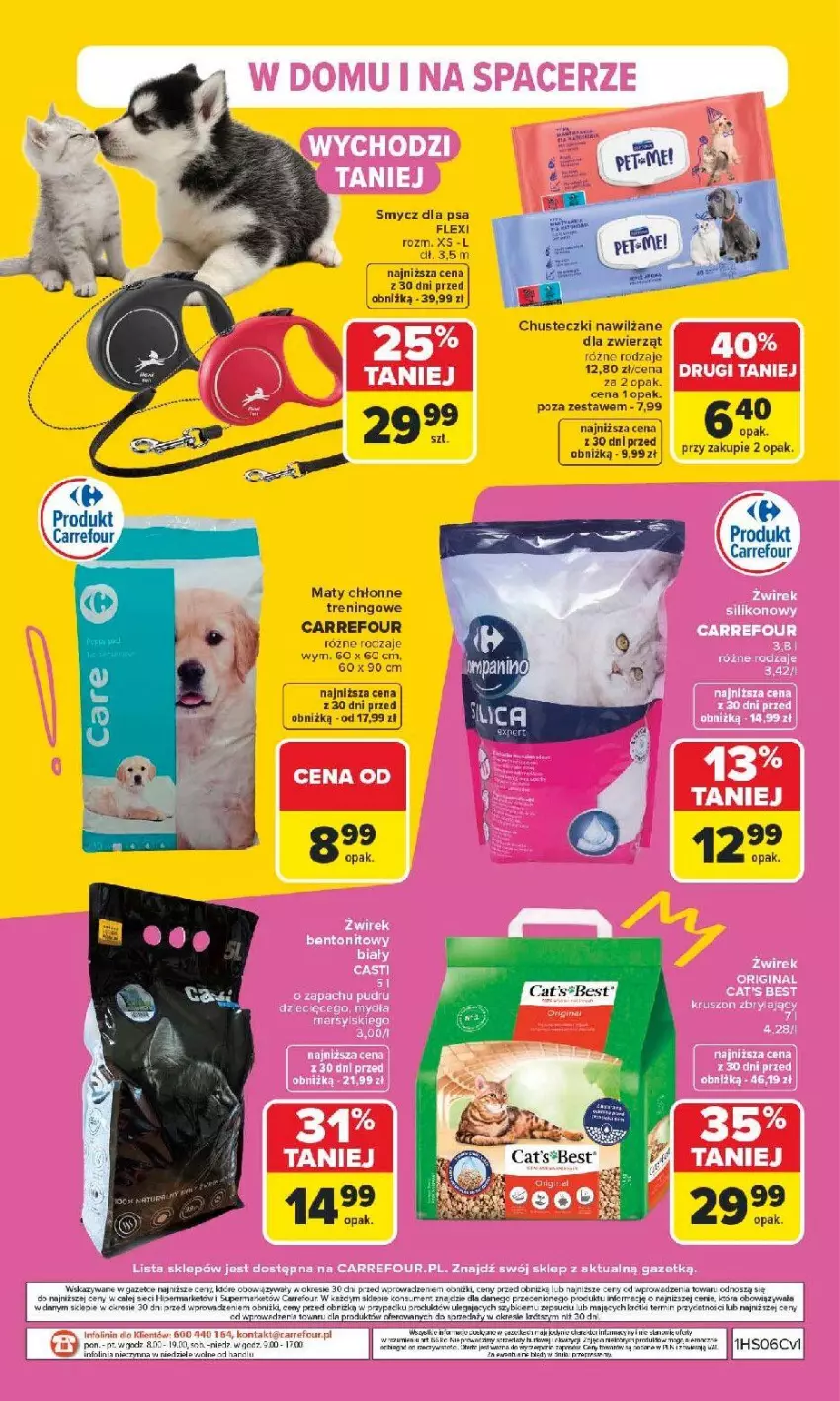 Gazetka promocyjna Carrefour - Gazetka Pies & kot od poniedziałku! - ważna 02.02 do 14.02.2026 - strona 14 - produkty: Chusteczki, Fa, HP, Por, Smycz