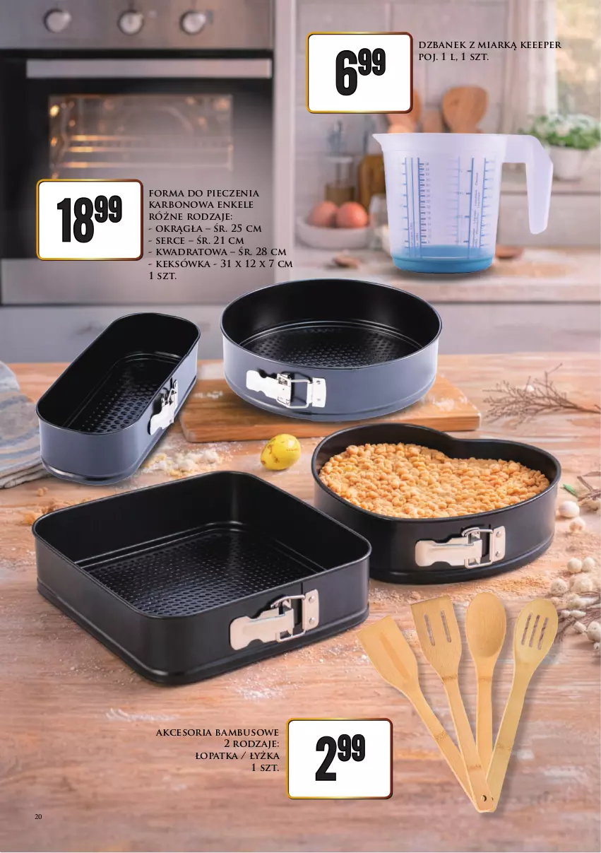 Gazetka promocyjna Dino - Katalog / Czas na Wielkanoc - ważna 09.03 do 21.03.2026 - strona 20 - produkty: Dzbanek, Forma do pieczenia, Keksówka, Piec, Ser