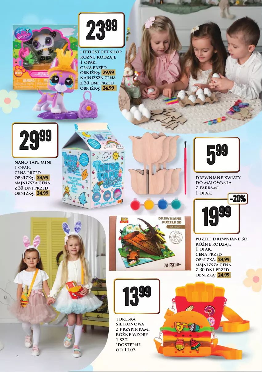Gazetka promocyjna Dino - Katalog / Czas na Wielkanoc - ważna 09.03 do 21.03.2026 - strona 6 - produkty: Fa, Inka, Littlest Pet Shop, Puzzle, Torebka