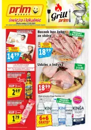 Gazetka promocyjna Prim Market - Gazetka - ważna od 07.05 do 07.05.2025 - strona 1 - produkty: Udziec z indyka, Sos, Gra, Primavera, Lody, Prima, Nike, Woda mineralna, Woda, Grill, Olej, Hortex, Fa