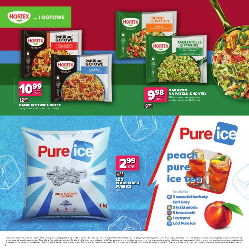 Gazetka promocyjna Stokrotka - Katalog Łap Okazje! - ważna 02.07 do 15.07.2026 - strona 10 - produkty: Danie gotowe, Gyros, Hortex, Makaron, Mięso, Owoce, Pur, Ser, Sos, Szpinak, Warzywa