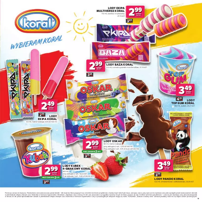 Gazetka promocyjna Stokrotka - Katalog Łap Okazje! - ważna 02.07 do 15.07.2026 - strona 11 - produkty: Kubek, Lody, Mars, Mięso, Owoce, Top, Warzywa