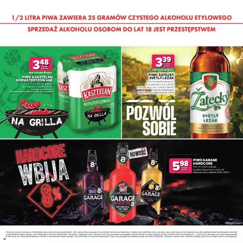 Gazetka promocyjna Stokrotka - Katalog Łap Okazje! - ważna 02.07 do 15.07.2026 - strona 22 - produkty: Kasztelan, Mięso, Owoce, Piwo, Warzywa