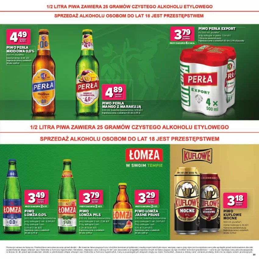 Gazetka promocyjna Stokrotka - Katalog Łap Okazje! - ważna 02.07 do 15.07.2026 - strona 23 - produkty: Mango, Mięso, Owoce, Perła, Piwo, Por, Warzywa