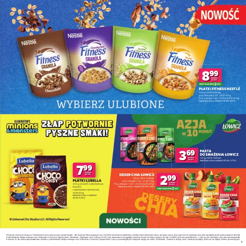Gazetka promocyjna Stokrotka - Katalog Łap Okazje! - ważna 02.07 do 15.07.2026 - strona 5 - produkty: Bell, Bella, Chia, Deser, Lubella, Mięso, Nestlé, Okularki, Owoce, Ser, Warzywa
