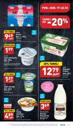 Gazetka promocyjna Aldi - Pełny katalog - Gazetka - ważna od 22.10 do 22.10.2022 - strona 13 - produkty: Jogurt naturalny, Maślanka, Danone, Twaróg, Zott, Jogurt, Actimel, Sałat, Bieluch, Margaryna, Solan, Flora