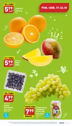 Gazetka promocyjna Aldi - Pełny katalog - Gazetka - ważna od 22.10 do 22.10.2022 - strona 3 - produkty: Pomarańcze, Winogrona, Candy, Wino, Mango