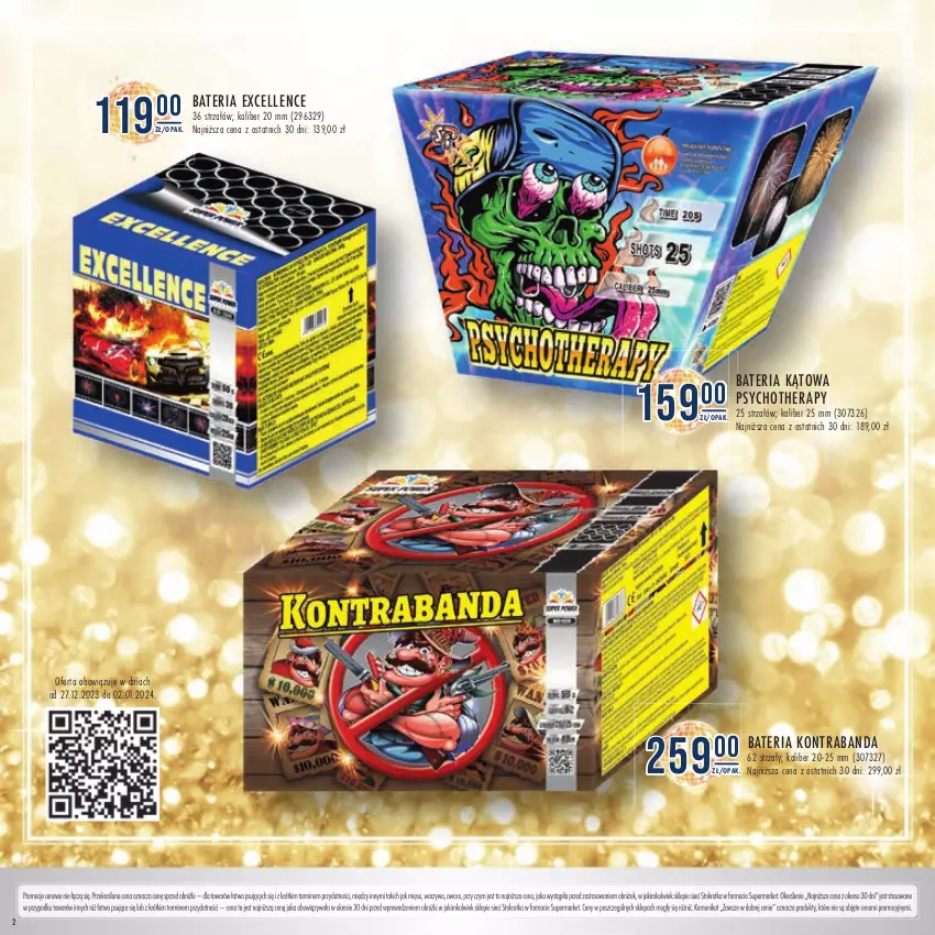 Gazetka promocyjna Stokrotka - Katalog Sylwester - ważna 28.12.2023 do 10.01.2024 - strona 2 - produkty: Bateria, Mięso, Owoce, Strzałów, Warzywa