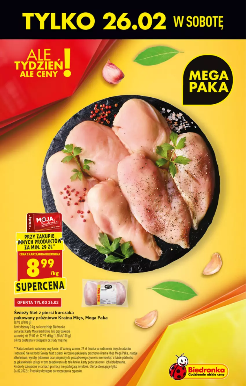 Gazetka promocyjna Biedronka - W tym tygodniu - ważna 24.02 do 02.03.2022 - strona 5 - produkty: Filet z piersi kurczaka, Kurczak