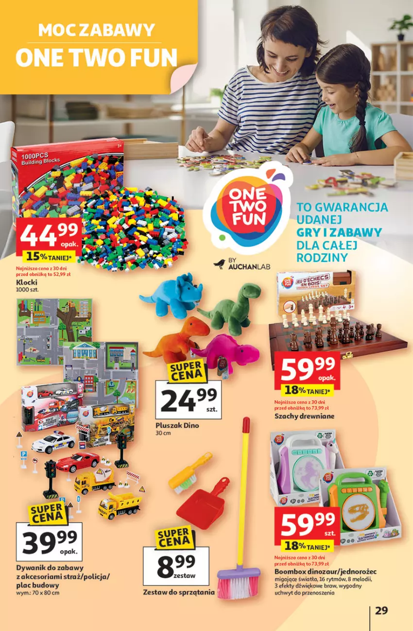 Gazetka promocyjna Auchan - Pewność niskich cen Hipermarket - ważna 24.07 do 30.07.2025 - strona 29 - produkty: Dinozaur, Dywan, Dywanik, Gry, Jednorożec