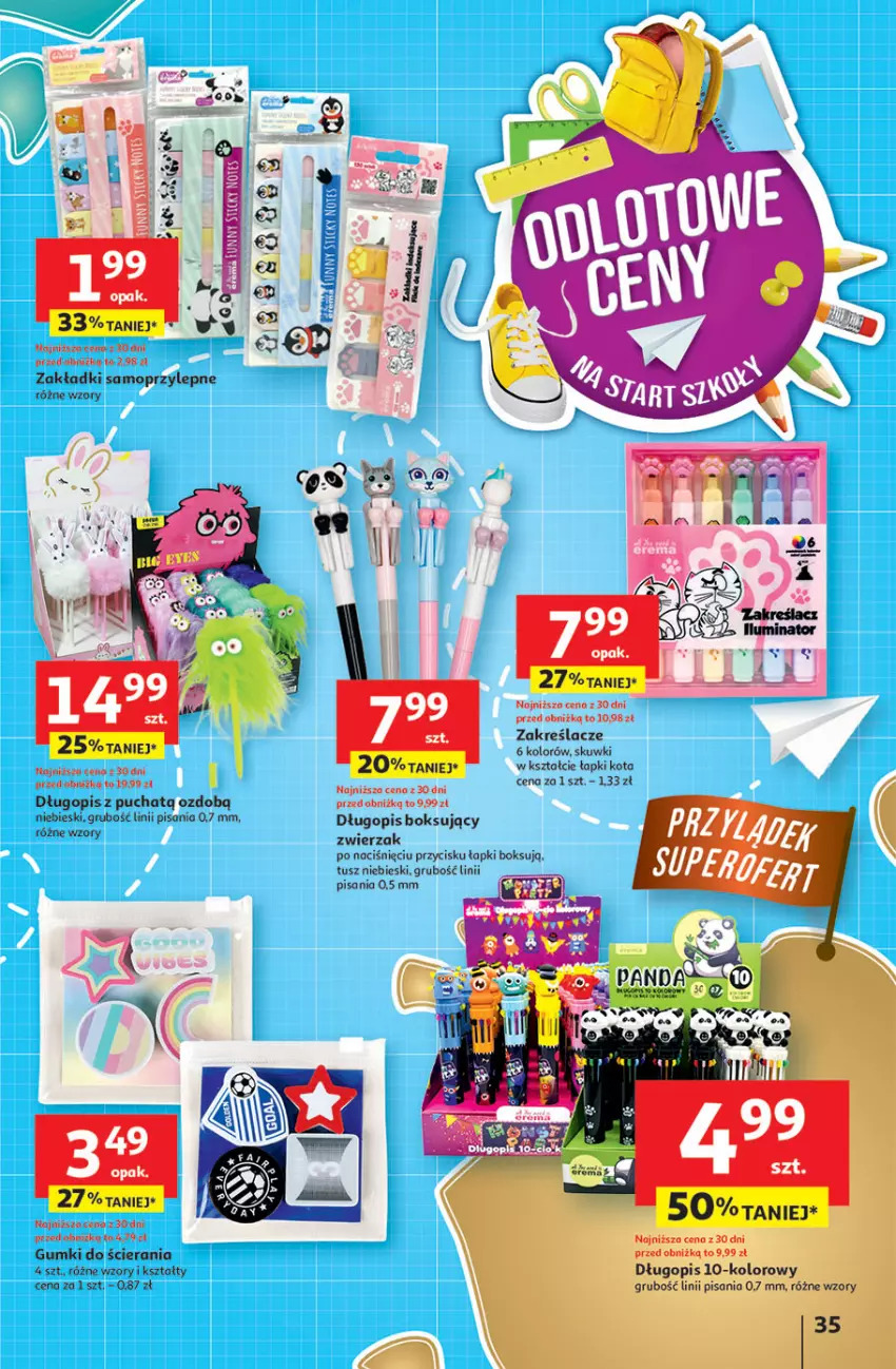Gazetka promocyjna Auchan - Pewność niskich cen Hipermarket - ważna 24.07 do 30.07.2025 - strona 35 - produkty: Długopis, Mop, Tusz