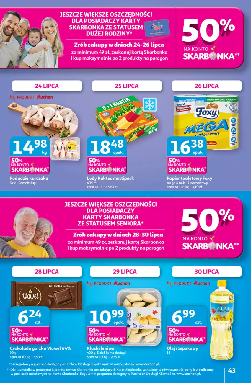 Gazetka promocyjna Auchan - Pewność niskich cen Hipermarket - ważna 24.07 do 30.07.2025 - strona 43