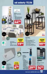 Gazetka promocyjna Aldi - Pełna oferta - Gazetka - ważna od 15.06 do 15.06.2024 - strona 33 - produkty: Zestaw wkrętaków, Dzbanek, Bitów z grzechotką, Karafka, Wkręt, Owoce, Obrus, Podkład