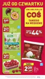 Gazetka promocyjna Aldi - Pełny katalog - Gazetka - ważna od 01.10 do 01.10.2022 - strona 23 - produkty: Mozzarella, Sałat, Maliny