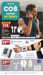 Gazetka promocyjna Aldi - Pełny katalog - Gazetka - ważna od 01.10 do 01.10.2022 - strona 28 - produkty: Ciśnieniomierz, Gin, Philips, Słuchawki, Kabel USB, Powerbank