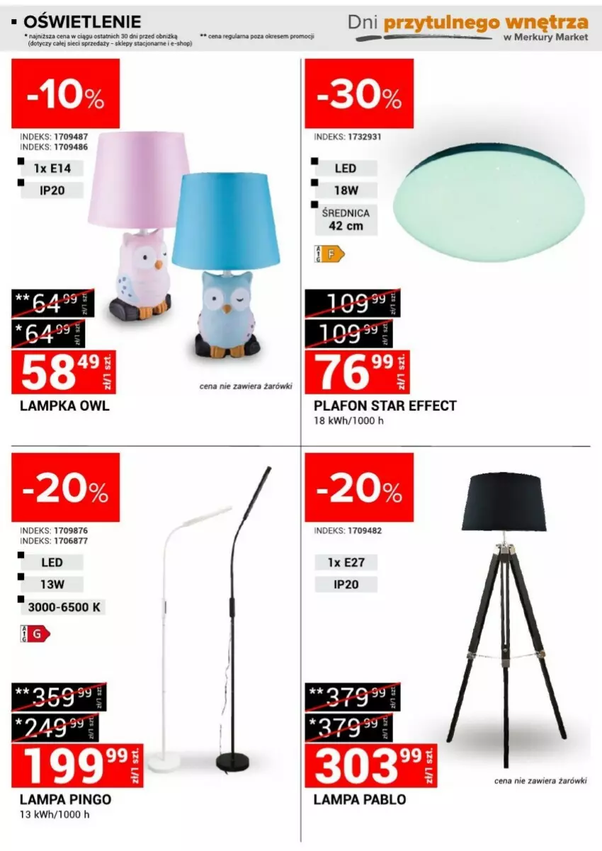 Gazetka promocyjna Merkury Market - ważna 16.11 do 24.11.2024 - strona 18 - produkty: Lampa, Plafon