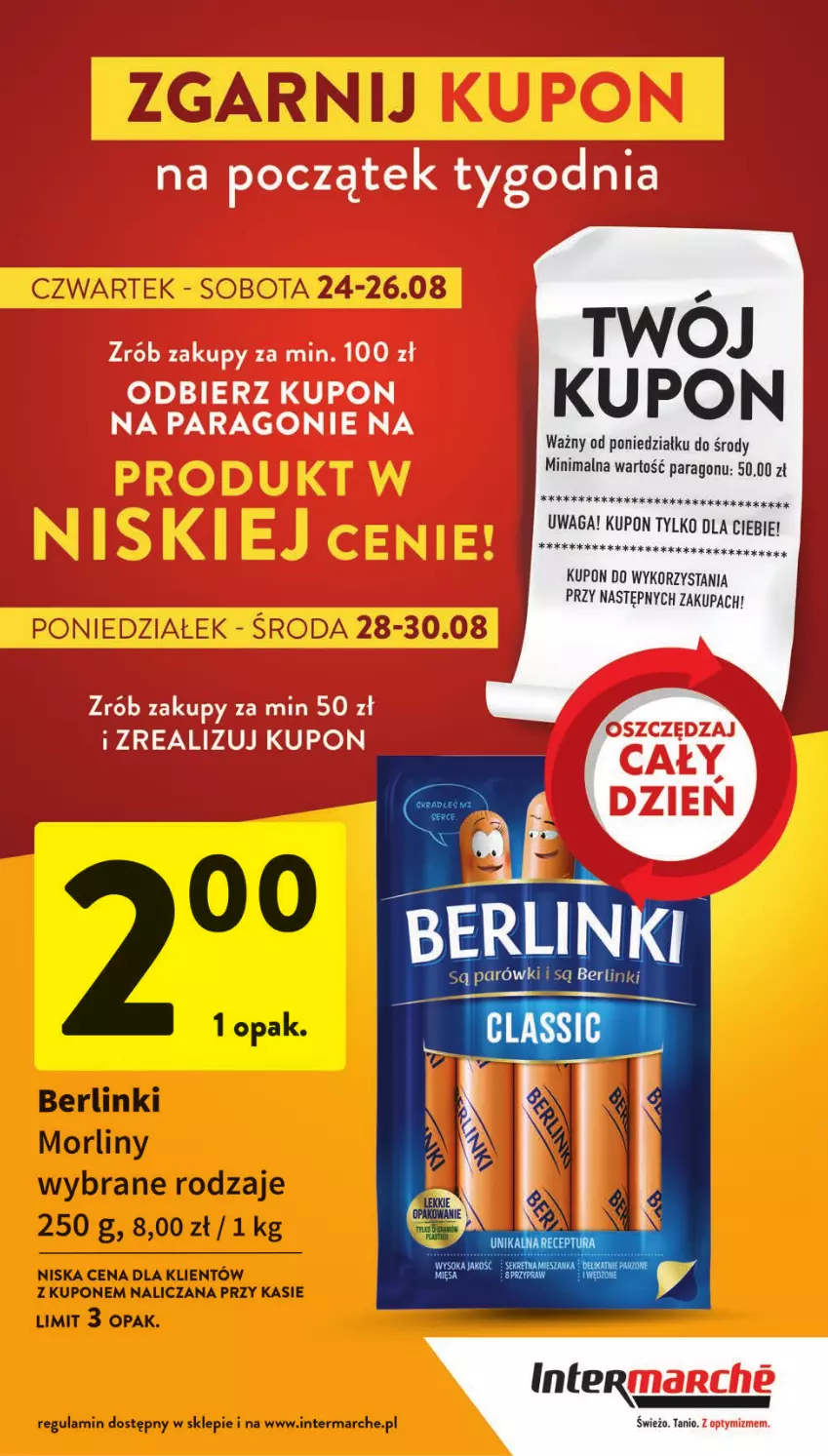 Gazetka promocyjna Intermarche - Gazetka Intermarche - ważna 24.08 do 30.08.2023 - strona 2 - produkty: Berlinki, Morliny