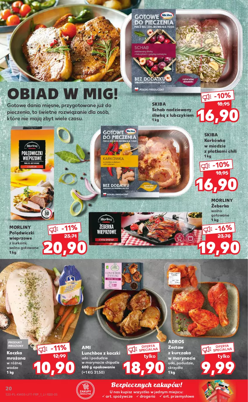 Gazetka promocyjna Kaufland - OFERTA TYGODNIA - ważna 03.02 do 09.02.2022 - strona 20 - produkty: Kaczka, Kurczak, Mięso, Morliny, Piec