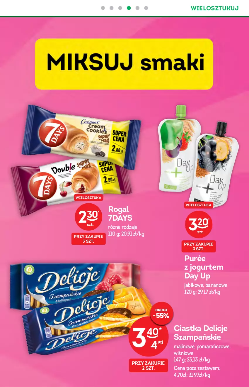 Gazetka promocyjna Żabka - ważna 20.10 do 26.10.2021 - strona 15 - produkty: Ciastka, Delicje, Jogurt, Pur, Rogal