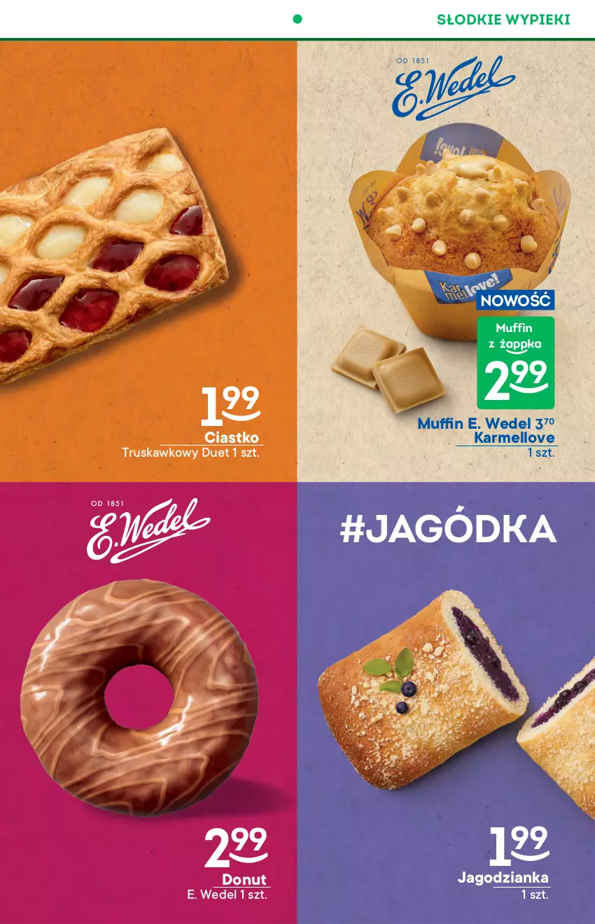 Gazetka promocyjna Żabka - ważna 20.10 do 26.10.2021 - strona 27 - produkty: Donut, E. Wedel, Jagodzianka