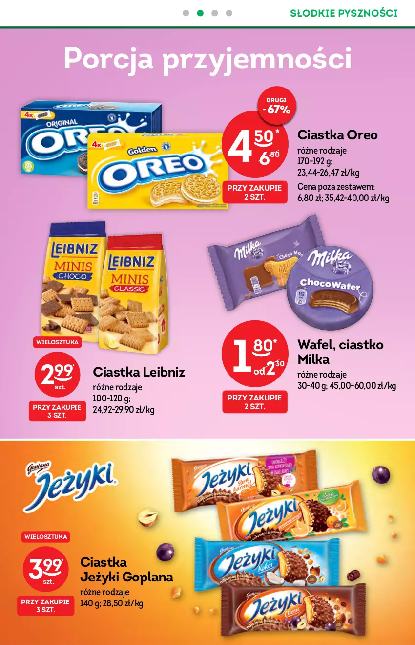 Gazetka promocyjna Żabka - ważna 20.10 do 26.10.2021 - strona 33 - produkty: Ciastka, Goplana, Jeżyki, LANA, Milka, Oreo, Por