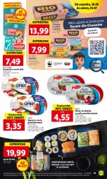 Gazetka promocyjna Lidl - GAZETKA - Gazetka - ważna od 02.07 do 02.07.2022 - strona 23 - produkty: Sałatka, Sos, Ryż, Gra, Rio Mare, Sos sojowy, Sałat, Szprot, Sushi, Szprot w sosie, Krewetki, Tuńczyk, Wasa, Graal, Mango, Imbir