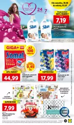 Gazetka promocyjna Lidl - GAZETKA - Gazetka - ważna od 02.07 do 02.07.2022 - strona 43 - produkty: Por, Somat gold, Papier, Zawieszki, Bref, Tablet, Silan, Płyn do płukania, Ręcznik, Somat, Rolki, Zmywarki, Grill, Tabletki do zmywarki