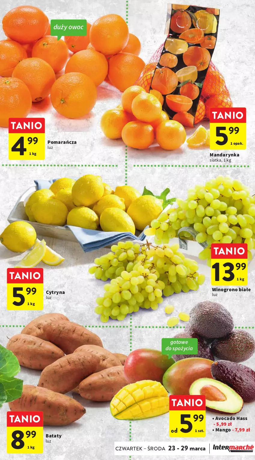 Gazetka promocyjna Intermarche - Gazetka Intermarche - ważna 23.03 do 29.03.2023 - strona 15 - produkty: Avocado, Mango, Siatka, Wino