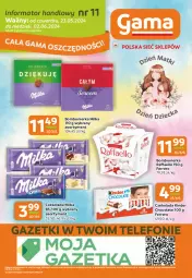 Gazetka promocyjna Gama - Gazetka Gama - Gazetka - ważna od 02.06 do 02.06.2024 - strona 12 - produkty: Ser, Telefon, Raffaello, Czekolada, Ferrero, Kinder, Milka, Fa