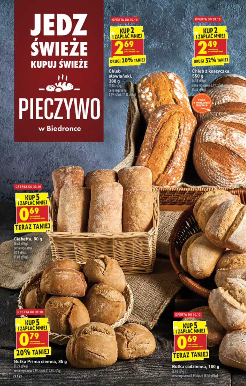 Gazetka promocyjna Biedronka - W tym tygodniu - ważna 28.10 do 03.11.2021 - strona 22 - produkty: Bułka, Ciabatta, Fa, Prima, Tera